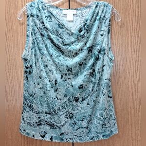 Women's Blue Sleeveless Top